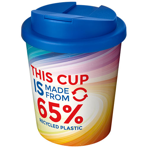 Gobelet publicitaire 250 ml Espresso Eco Brite-Americano Bleu minéral